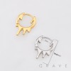 GOTHIC MOLTEN DROP LIQUID 316L SURGICAL STEEL EARRING